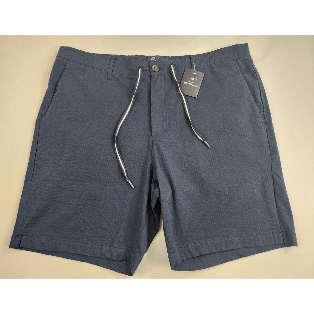 BEN SHERMAN Shorts Adult W 38 Navy Pocket Stretch Regular Fit $98 Mens